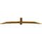 Ekena Millwork Bellingham Rough Sawn Timber Gable Bracket, Western Red Cedar, 108"W x 22"H x 2"D x 6"F, 5/12 Pitch GBW108X22X0206BEL00RWR - alternate 5